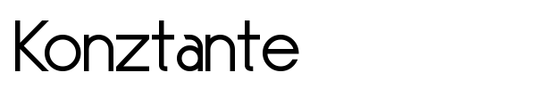 Konztante font preview